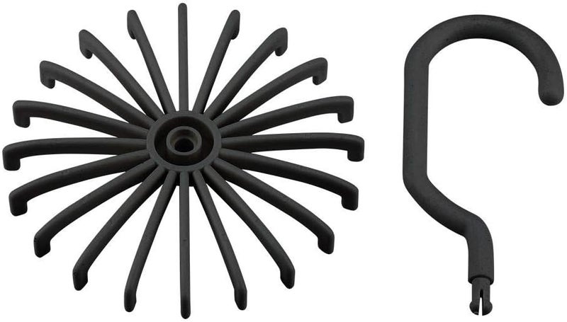 woobles Tie Rack, 360 Degree Rotating Tie Holder, Durable Multifunctional Tie Organizer for Tie, Scarf, Belt Storage (20 Pcs) (2#) - Image 5